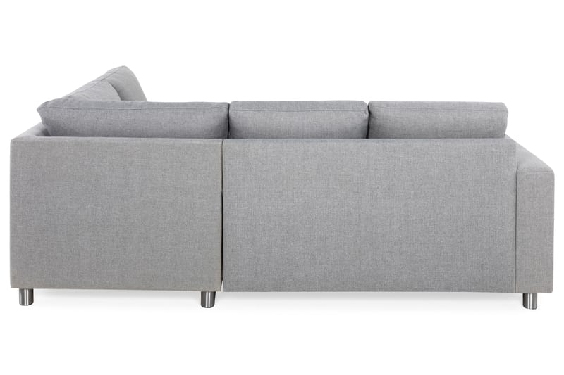 Crazy 3-sits Högervänd L-formad Schäslongsoffa i Tyg - Grå - Möbler - Vardagsrum - Soffor - Divansoffa & schäslong