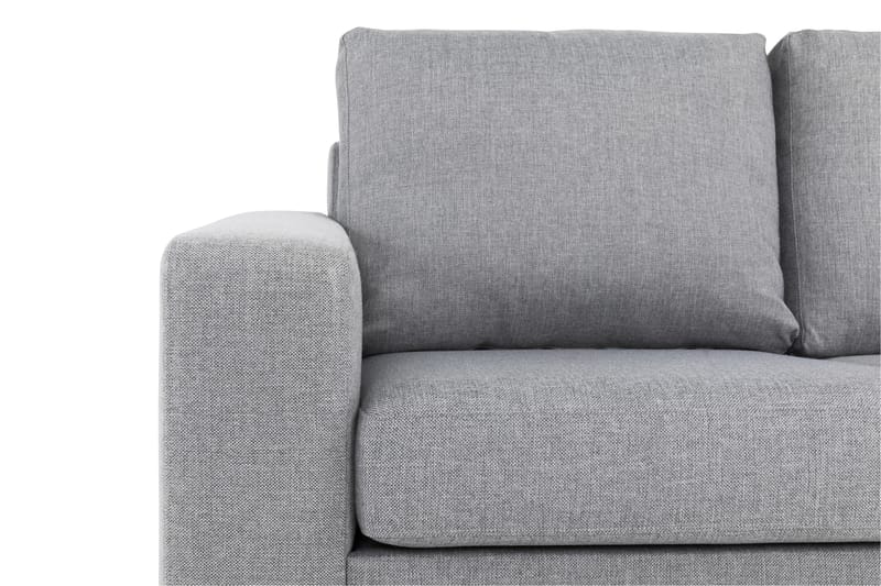 Crazy 3-sits Högervänd L-formad Schäslongsoffa i Tyg - Grå - Möbler - Vardagsrum - Soffor - Divansoffa & schäslong