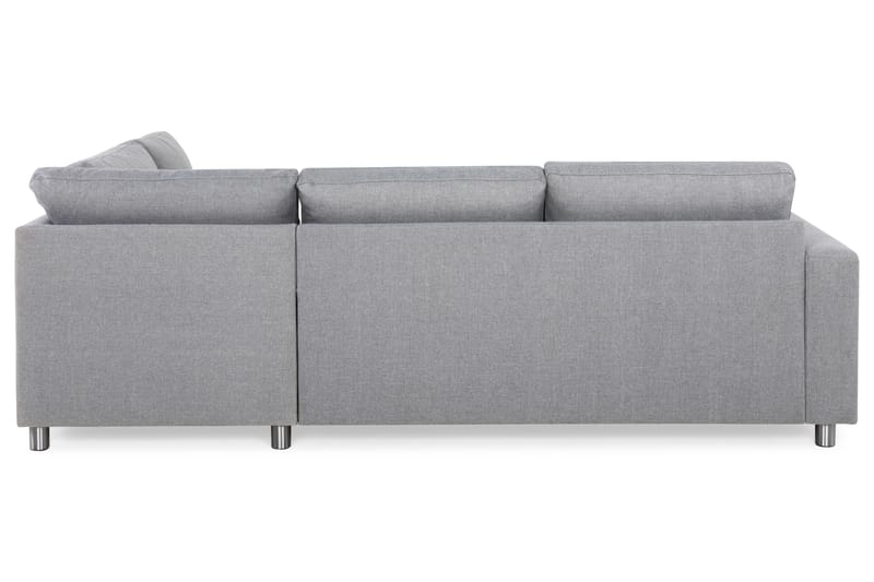 Crazy 3-sits Högervänd L-formad Schäslongsoffa i Tyg - Grå - Möbler - Vardagsrum - Soffor - Divansoffa & schäslong