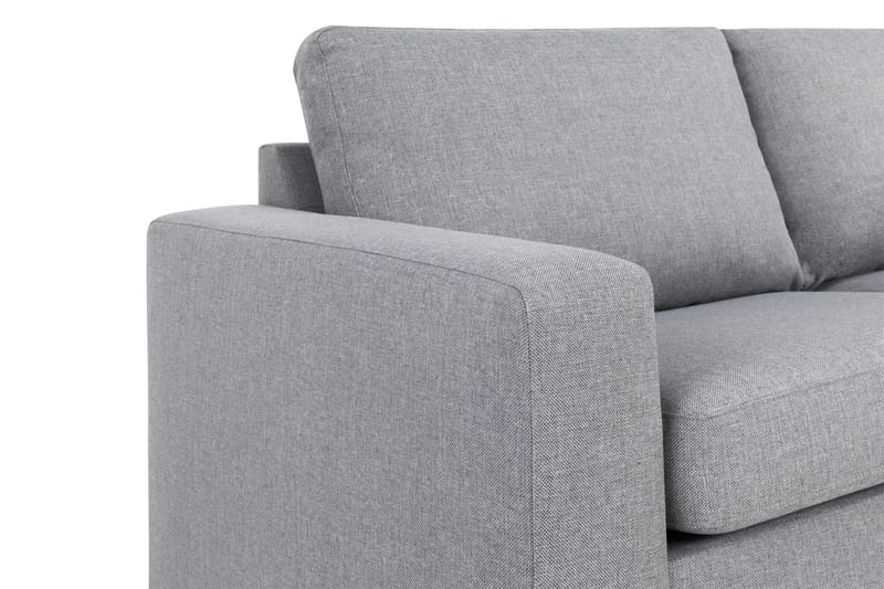 Crazy 3-sits Högervänd L-formad Schäslongsoffa i Tyg - Grå - Möbler - Vardagsrum - Soffor - Divansoffa & schäslong