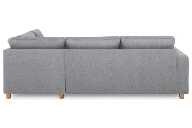 Crazy 3-sits Högervänd L-formad Schäslongsoffa i Tyg - Grå - Möbler - Vardagsrum - Soffor - Divansoffa & schäslong