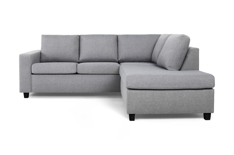 Crazy 3-sits Högervänd L-formad Schäslongsoffa i Tyg - Grå - Möbler - Vardagsrum - Soffor - Divansoffa & schäslong