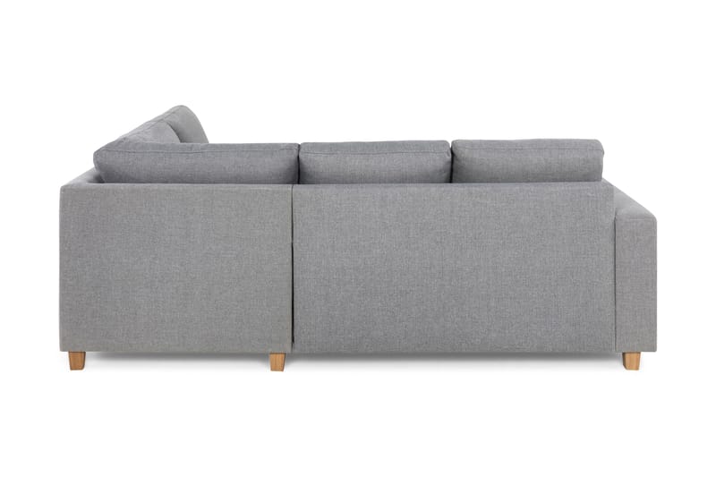 Crazy 3-sits Högervänd L-formad Schäslongsoffa i Tyg - Grå - Möbler - Vardagsrum - Soffor - Divansoffa & schäslong