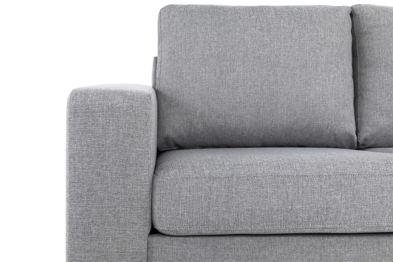 Crazy 3-sits Högervänd L-formad Schäslongsoffa i Tyg - Grå - Möbler - Vardagsrum - Soffor - Divansoffa & schäslong