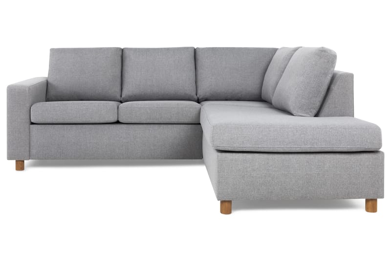 Crazy 3-sits Högervänd L-formad Schäslongsoffa i Tyg - Grå - Möbler - Vardagsrum - Soffor - Divansoffa & schäslong