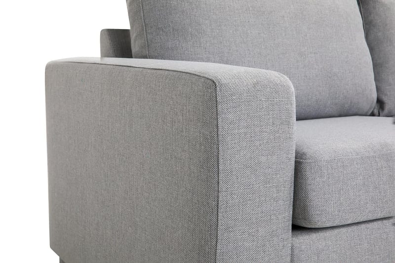 Crazy 3-sits Högervänd L-formad Schäslongsoffa i Tyg - Grå - Möbler - Vardagsrum - Soffor - Divansoffa & schäslong