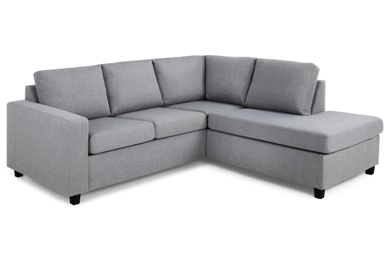 Crazy 3-sits Högervänd L-formad Schäslongsoffa i Tyg - Grå - Möbler - Vardagsrum - Soffor - Divansoffa & schäslong