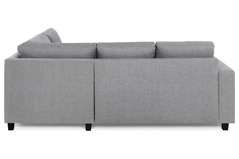 Crazy 3-sits Högervänd L-formad Schäslongsoffa i Tyg - Grå - Möbler - Vardagsrum - Soffor - Divansoffa & schäslong