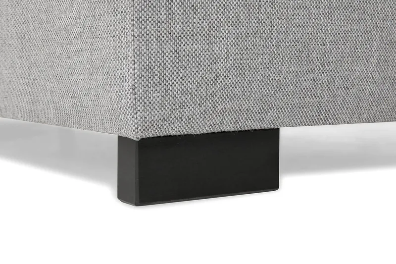 Crazy 3-sits Högervänd L-formad Schäslongsoffa i Tyg - Grå - Möbler - Vardagsrum - Soffor - Divansoffa & schäslong