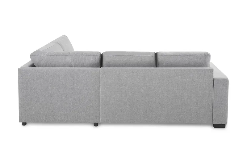 Crazy 3-sits Högervänd L-formad Schäslongsoffa i Tyg - Grå - Möbler - Vardagsrum - Soffor - Divansoffa & schäslong