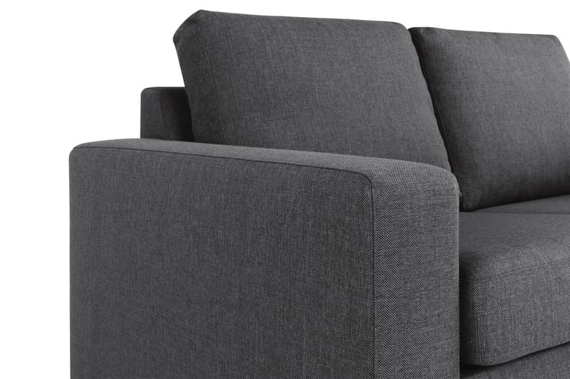 Crazy 3-sits Högervänd L-formad Schäslongsoffa i Tyg - Mörkgrå - Möbler - Vardagsrum - Soffor - Divansoffa & schäslong