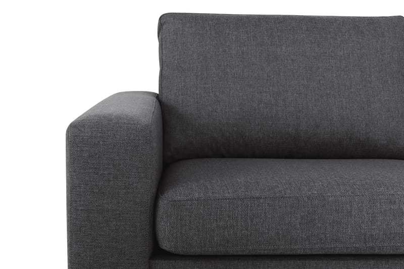 Crazy 3-sits Högervänd L-formad Schäslongsoffa i Tyg - Mörkgrå - Möbler - Vardagsrum - Soffor - Divansoffa & schäslong