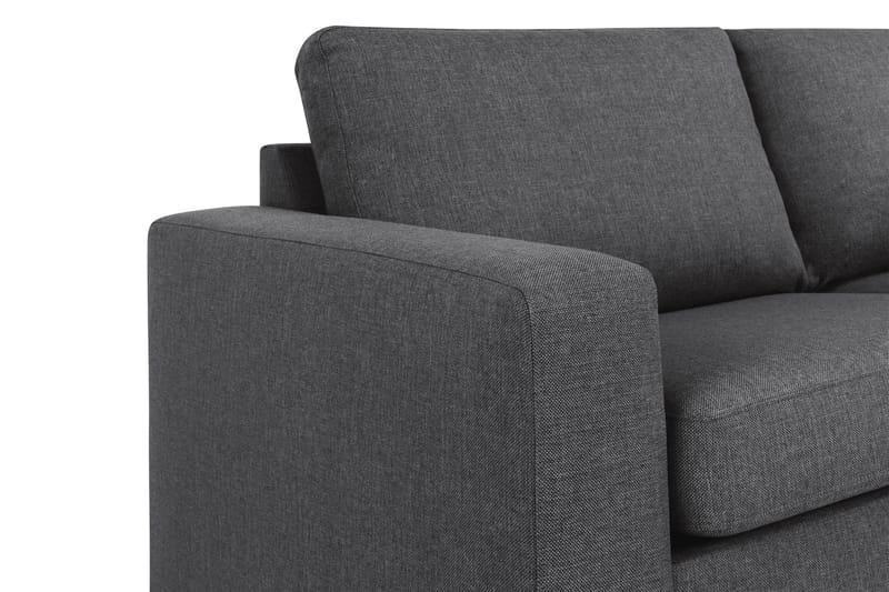 Crazy 3-sits Högervänd L-formad Schäslongsoffa i Tyg - Mörkgrå - Möbler - Vardagsrum - Soffor - Divansoffa & schäslong