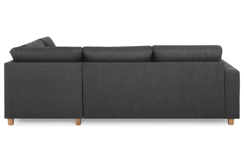 Crazy 3-sits Högervänd L-formad Schäslongsoffa i Tyg - Mörkgrå - Möbler - Vardagsrum - Soffor - Divansoffa & schäslong