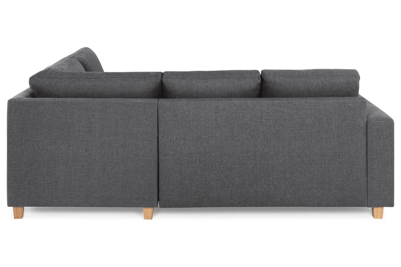 Crazy 3-sits Högervänd L-formad Schäslongsoffa i Tyg - Mörkgrå - Möbler - Vardagsrum - Soffor - Divansoffa & schäslong
