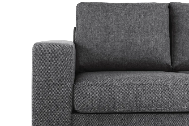 Crazy 3-sits Högervänd L-formad Schäslongsoffa i Tyg - Mörkgrå - Möbler - Vardagsrum - Soffor - Divansoffa & schäslong