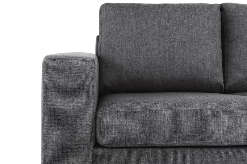 Crazy 3-sits Högervänd L-formad Schäslongsoffa i Tyg - Mörkgrå - Möbler - Vardagsrum - Soffor - Divansoffa & schäslong