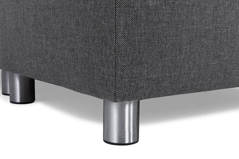 Crazy 3-sits Högervänd L-formad Schäslongsoffa i Tyg - Mörkgrå - Möbler - Vardagsrum - Soffor - Divansoffa & schäslong