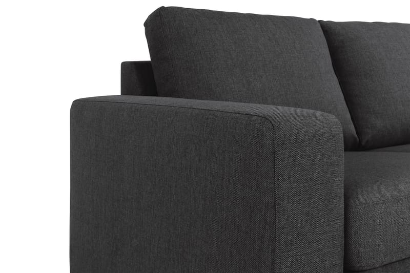 Crazy 3-sits Vändbar L-formad Divansoffa i Tyg - Antracit - Möbler - Vardagsrum - Soffor - Divansoffa & schäslong