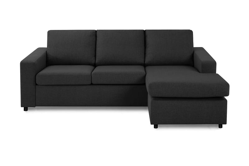 Crazy 3-sits Vändbar L-formad Divansoffa i Tyg - Antracit - Möbler - Vardagsrum - Soffor - Divansoffa & schäslong