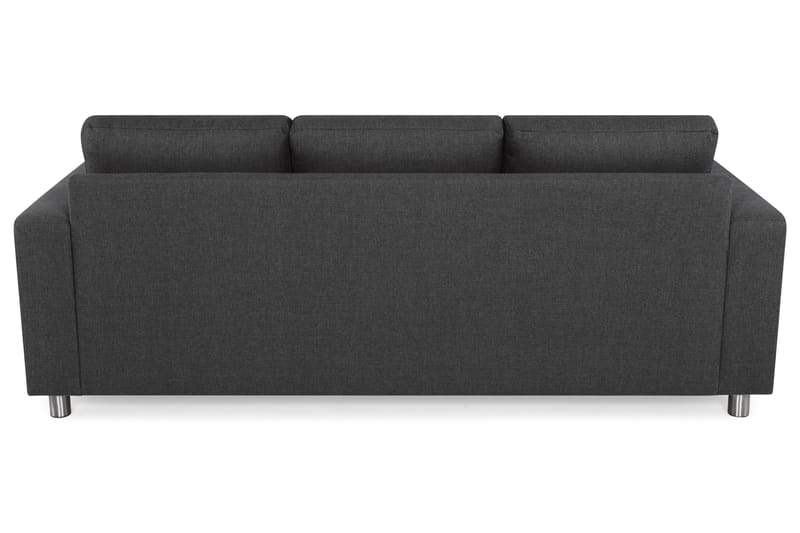 Crazy 3-sits Vändbar L-formad Divansoffa i Tyg - Antracit - Möbler - Vardagsrum - Soffor - Divansoffa & schäslong