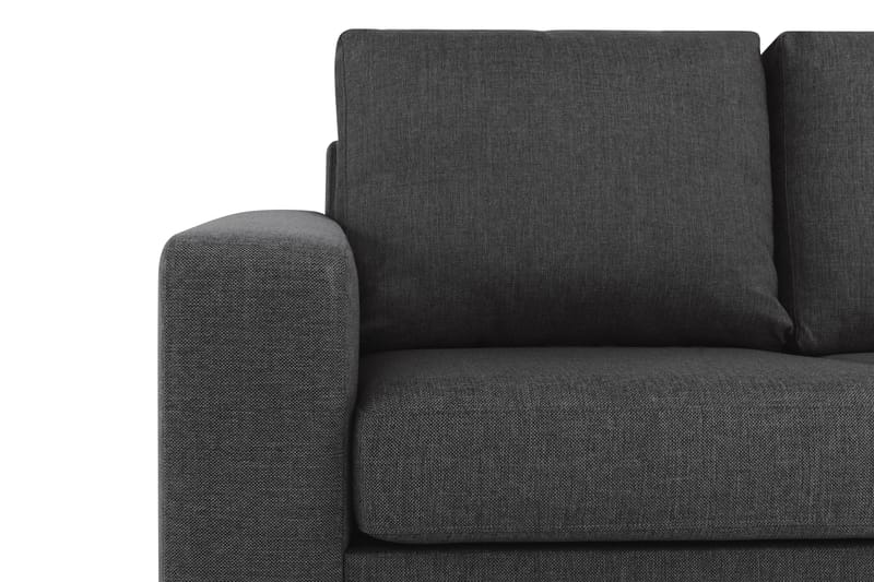 Crazy 3-sits Vändbar L-formad Divansoffa i Tyg - Antracit - Möbler - Vardagsrum - Soffor - Divansoffa & schäslong