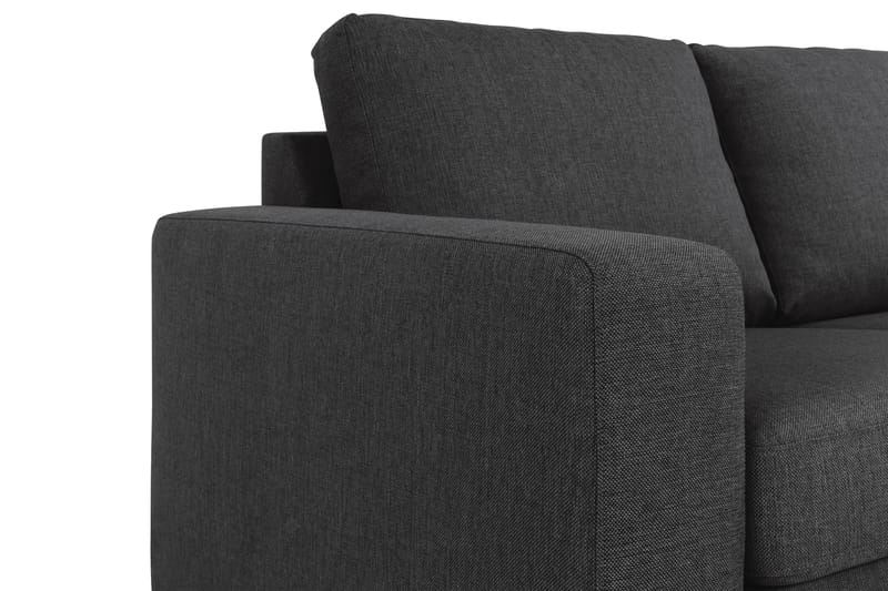 Crazy 3-sits Vändbar L-formad Divansoffa i Tyg - Antracit - Möbler - Vardagsrum - Soffor - Divansoffa & schäslong