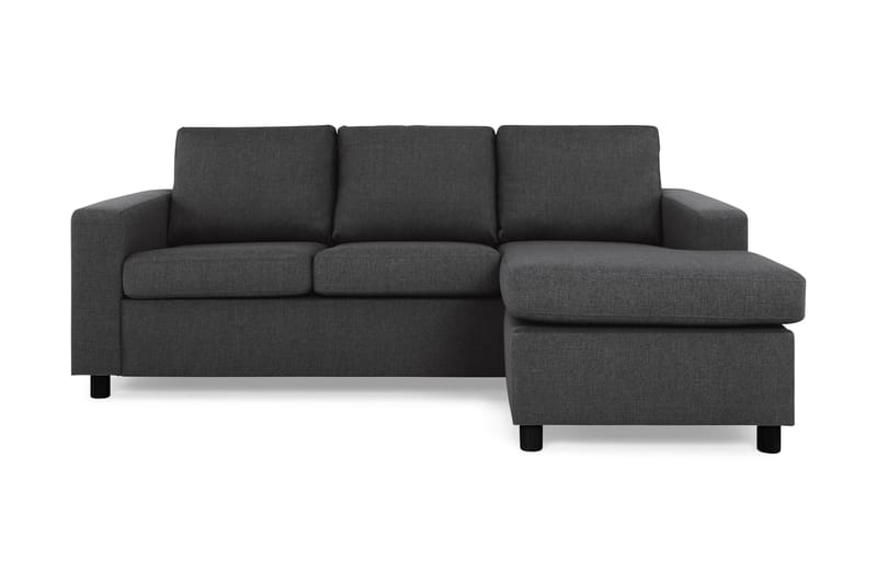 Crazy 3-sits Vändbar L-formad Divansoffa i Tyg - Antracit - Möbler - Vardagsrum - Soffor - Divansoffa & schäslong