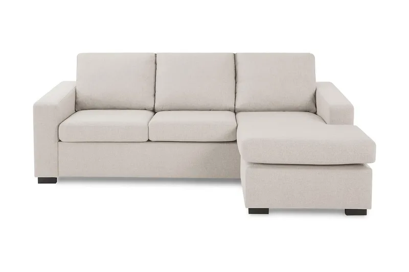 Crazy 3-sits Vändbar L-formad Divansoffa i Tyg - Beige - Möbler - Vardagsrum - Soffor - Divansoffa & schäslong