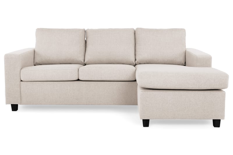 Crazy 3-sits Vändbar L-formad Divansoffa i Tyg - Beige - Möbler - Vardagsrum - Soffor - Divansoffa & schäslong