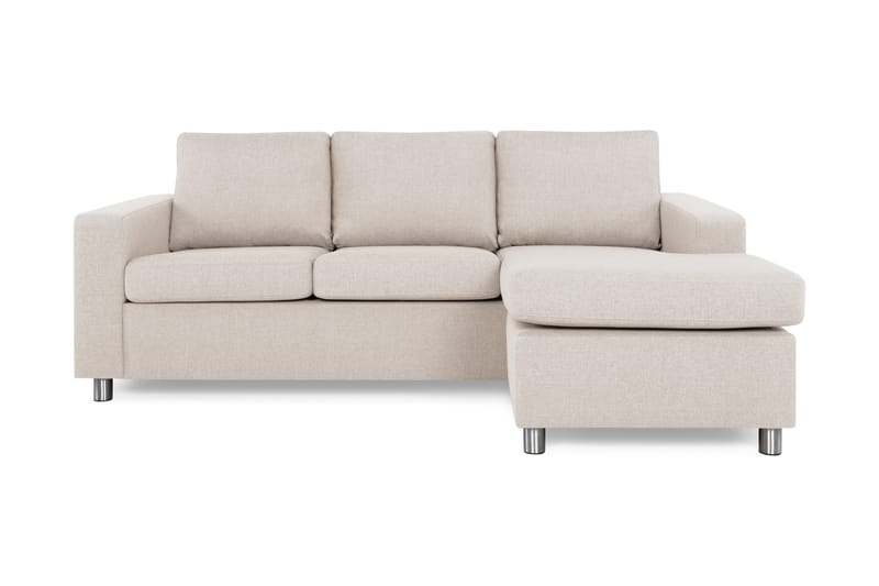Crazy 3-sits Vändbar L-formad Divansoffa i Tyg - Beige - Möbler - Vardagsrum - Soffor - Divansoffa & schäslong