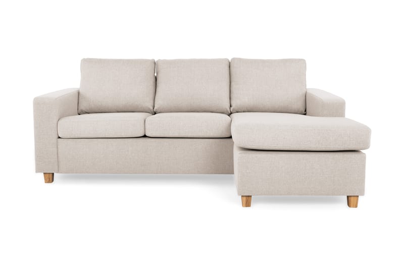Crazy 3-sits Vändbar L-formad Divansoffa i Tyg - Beige - Möbler - Vardagsrum - Soffor - Divansoffa & schäslong