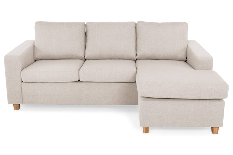 Crazy 3-sits Vändbar L-formad Divansoffa i Tyg - Beige - Möbler - Vardagsrum - Soffor - Divansoffa & schäslong