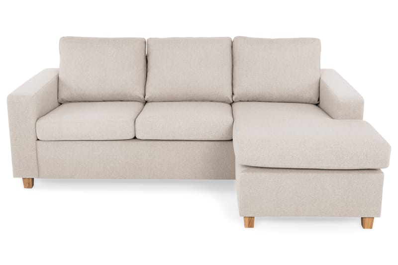 Crazy 3-sits Vändbar L-formad Divansoffa i Tyg - Beige - Möbler - Vardagsrum - Soffor - Divansoffa & schäslong