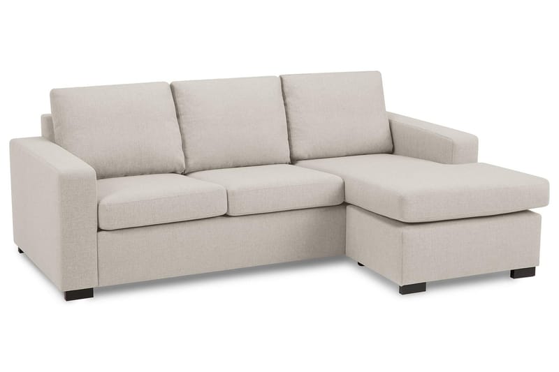Crazy 3-sits Vändbar L-formad Divansoffa i Tyg - Beige - Möbler - Vardagsrum - Soffor - Divansoffa & schäslong