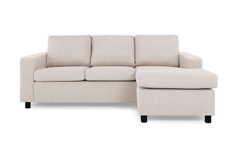 Crazy 3-sits Vändbar L-formad Divansoffa i Tyg - Beige - Möbler - Vardagsrum - Soffor - Divansoffa & schäslong