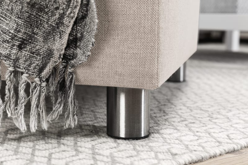 Crazy 3-sits Vändbar L-formad Divansoffa i Tyg - Beige - Möbler - Vardagsrum - Soffor - Divansoffa & schäslong