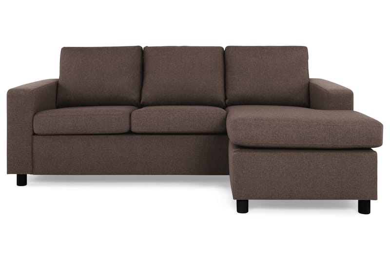 Crazy 3-sits Vändbar L-formad Divansoffa i Tyg - Brun - Möbler - Vardagsrum - Soffor - Divansoffa & schäslong