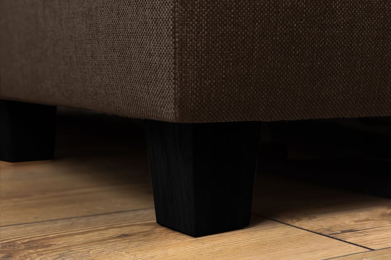 Crazy 3-sits Vändbar L-formad Divansoffa i Tyg - Brun - Möbler - Vardagsrum - Soffor - Divansoffa & schäslong