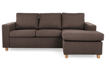 Crazy 3-sits Vändbar L-formad Divansoffa i Tyg