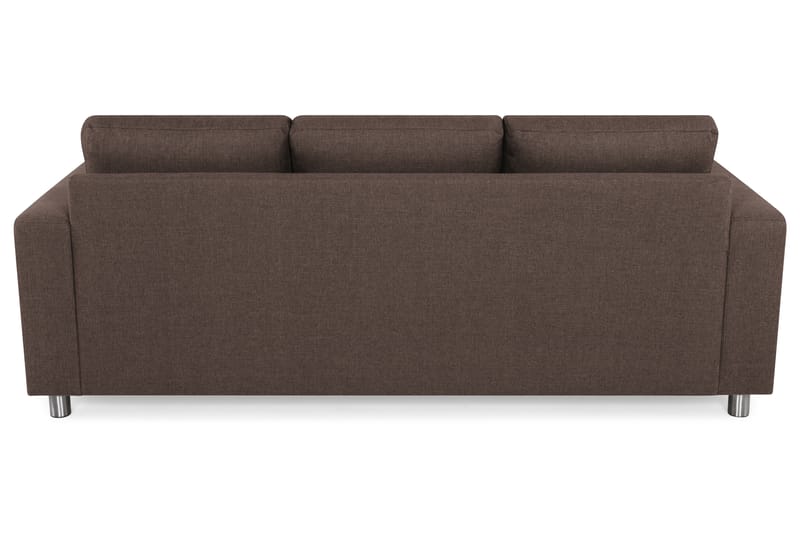Crazy 3-sits Vändbar L-formad Divansoffa i Tyg - Brun - Möbler - Vardagsrum - Soffor - Divansoffa & schäslong