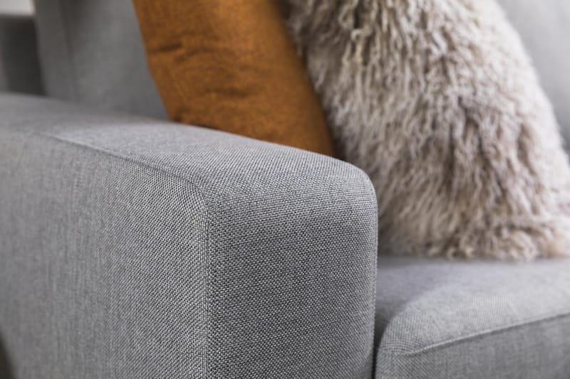 Crazy 3-sits Vändbar L-formad Divansoffa i Tyg - Grå - Möbler - Vardagsrum - Soffor - Divansoffa & schäslong