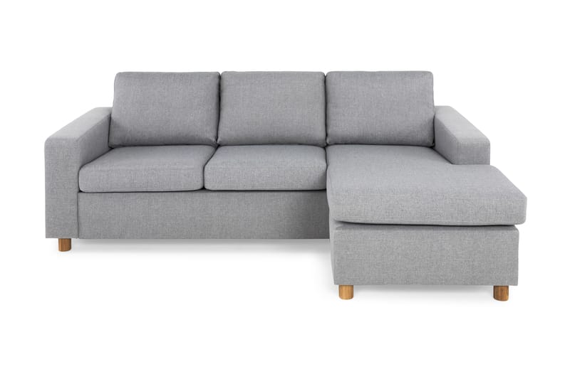 Crazy 3-sits Vändbar L-formad Divansoffa i Tyg - Grå - Möbler - Vardagsrum - Soffor - Divansoffa & schäslong