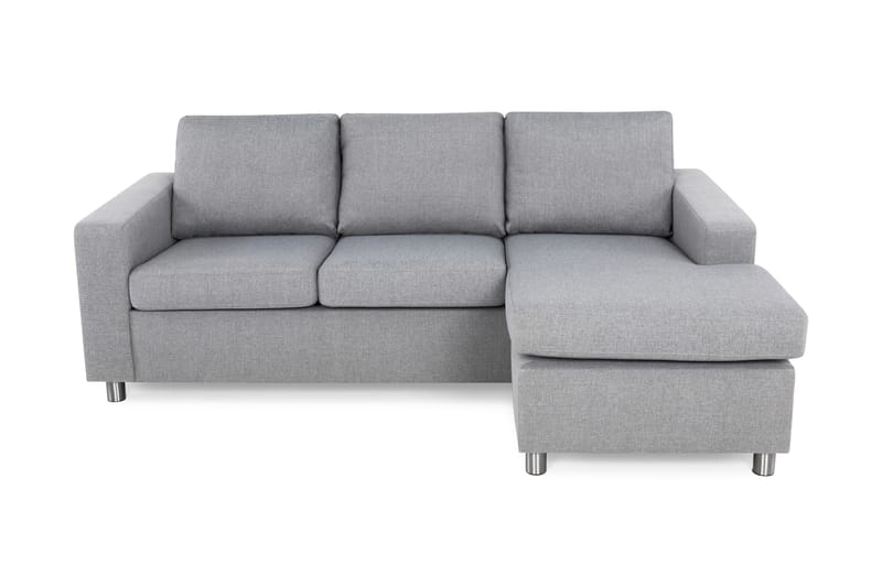 Crazy 3-sits Vändbar L-formad Divansoffa i Tyg - Grå - Möbler - Vardagsrum - Soffor - Divansoffa & schäslong