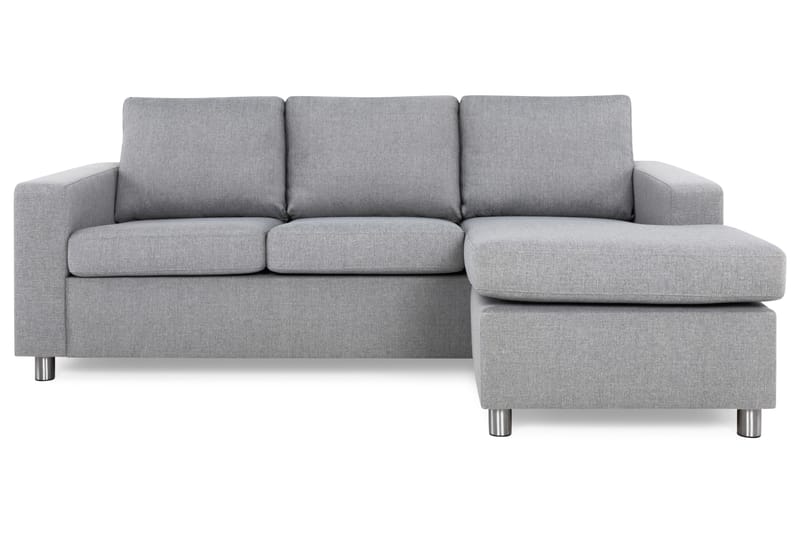 Crazy 3-sits Vändbar L-formad Divansoffa i Tyg - Grå - Möbler - Vardagsrum - Soffor - Divansoffa & schäslong