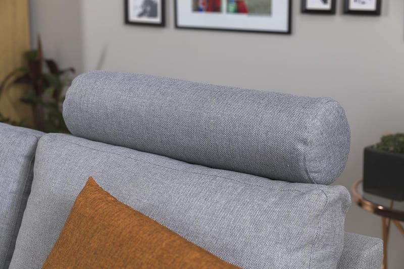 Crazy 3-sits Vändbar L-formad Divansoffa i Tyg - Grå - Möbler - Vardagsrum - Soffor - Divansoffa & schäslong