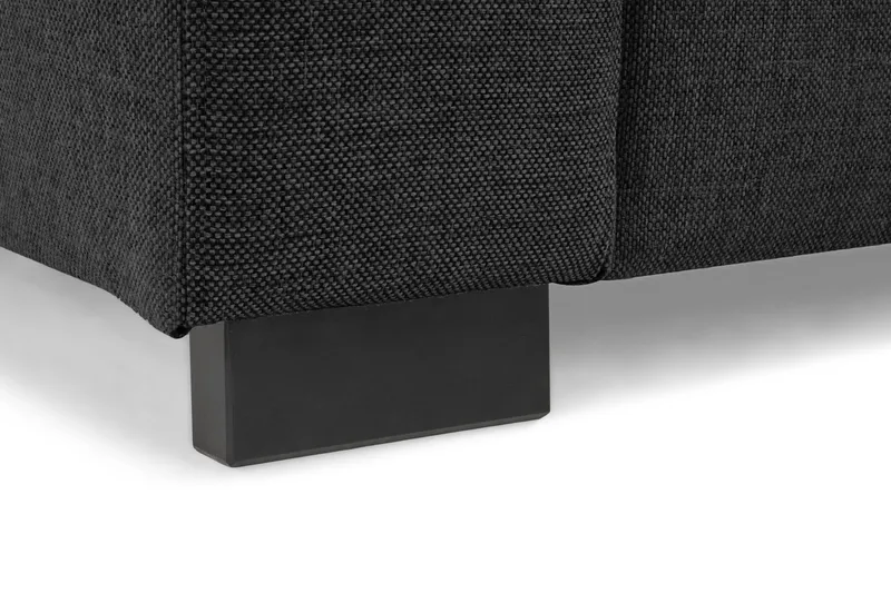 Crazy 3-sits Vändbar L-formad Divansoffa i Tyg inkl Kuvertkuddar - Mörkgrå - Möbler - Vardagsrum - Soffor - Divansoffa & schäslong