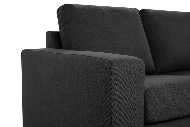 Crazy 3-sits Vändbar L-formad Divansoffa i Tyg - Mörkgrå - Möbler - Vardagsrum - Soffor - Divansoffa & schäslong