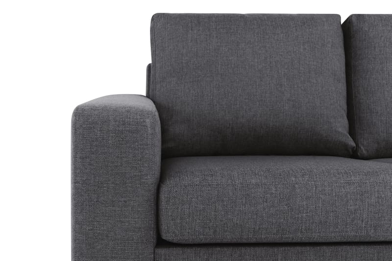 Crazy 3-sits Vändbar L-formad Divansoffa i Tyg - Mörkgrå - Möbler - Vardagsrum - Soffor - Divansoffa & schäslong