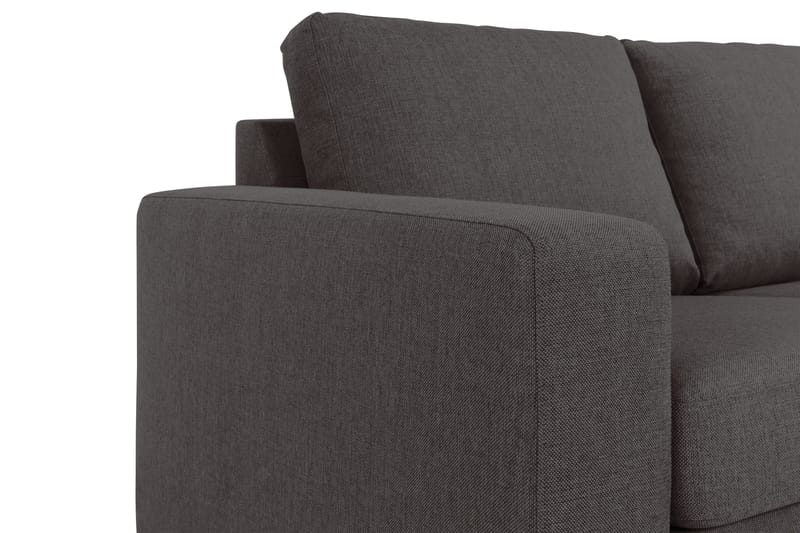 Crazy 3-sits Vändbar L-formad Divansoffa i Tyg - Mörkgrå - Möbler - Vardagsrum - Soffor - Divansoffa & schäslong
